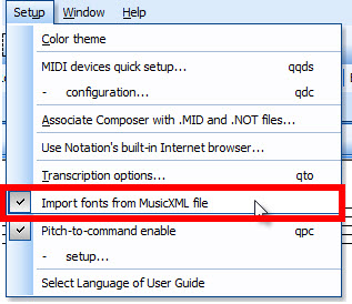 MusicXML-Fonts